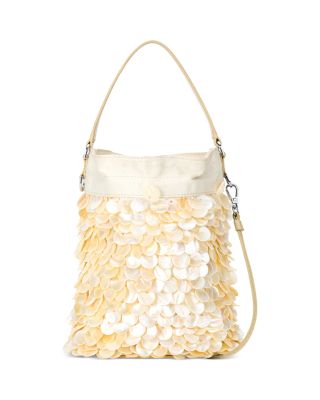 Lila Mini Pearl Oyster Bucket Bag