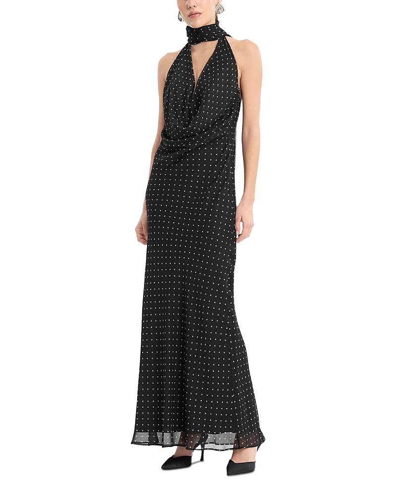 Rotate Chiffon Halter Neck Dress