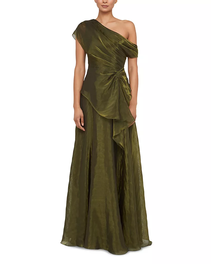 Theia Avalina Organza Lame Gown