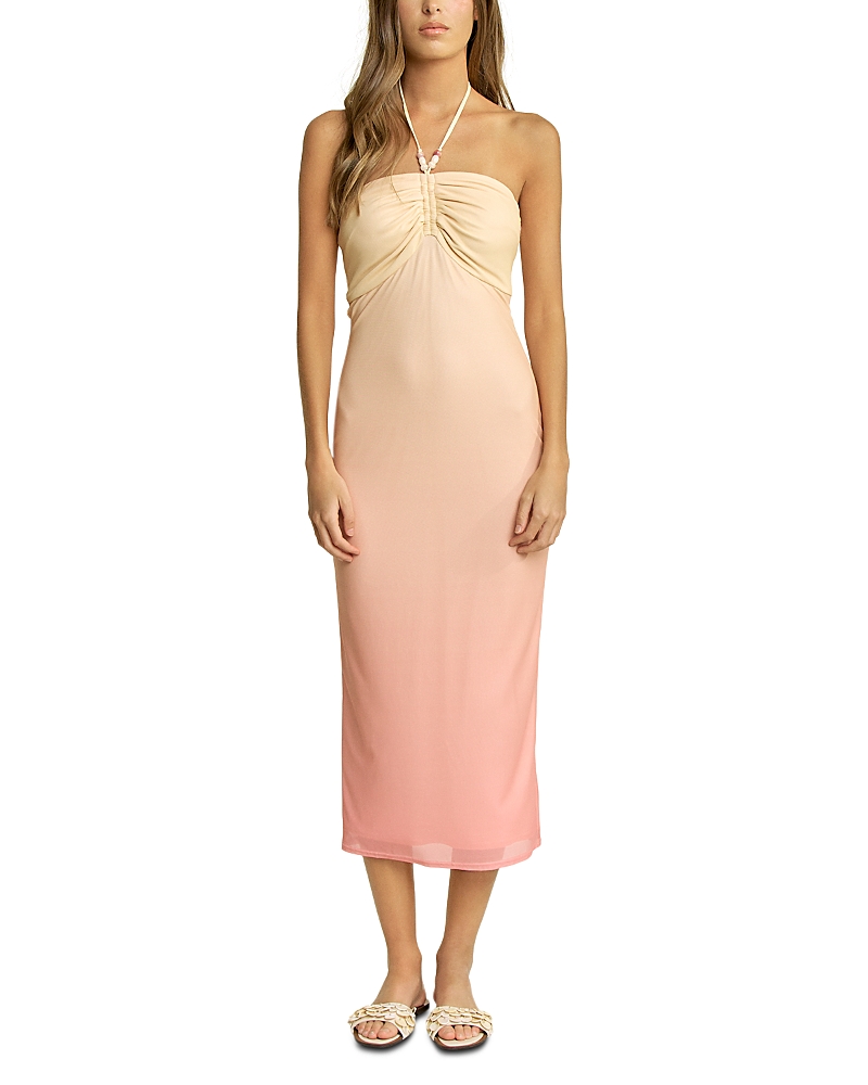 Elevator Disco Star Night Halter Midi Dress