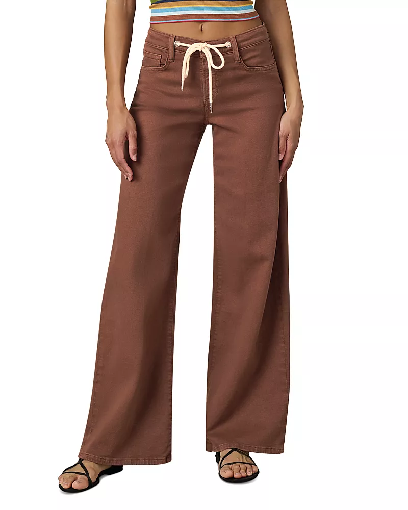 Joe's Jeans The Lou Lou Drawstring Ankle Jeans in Chocolate