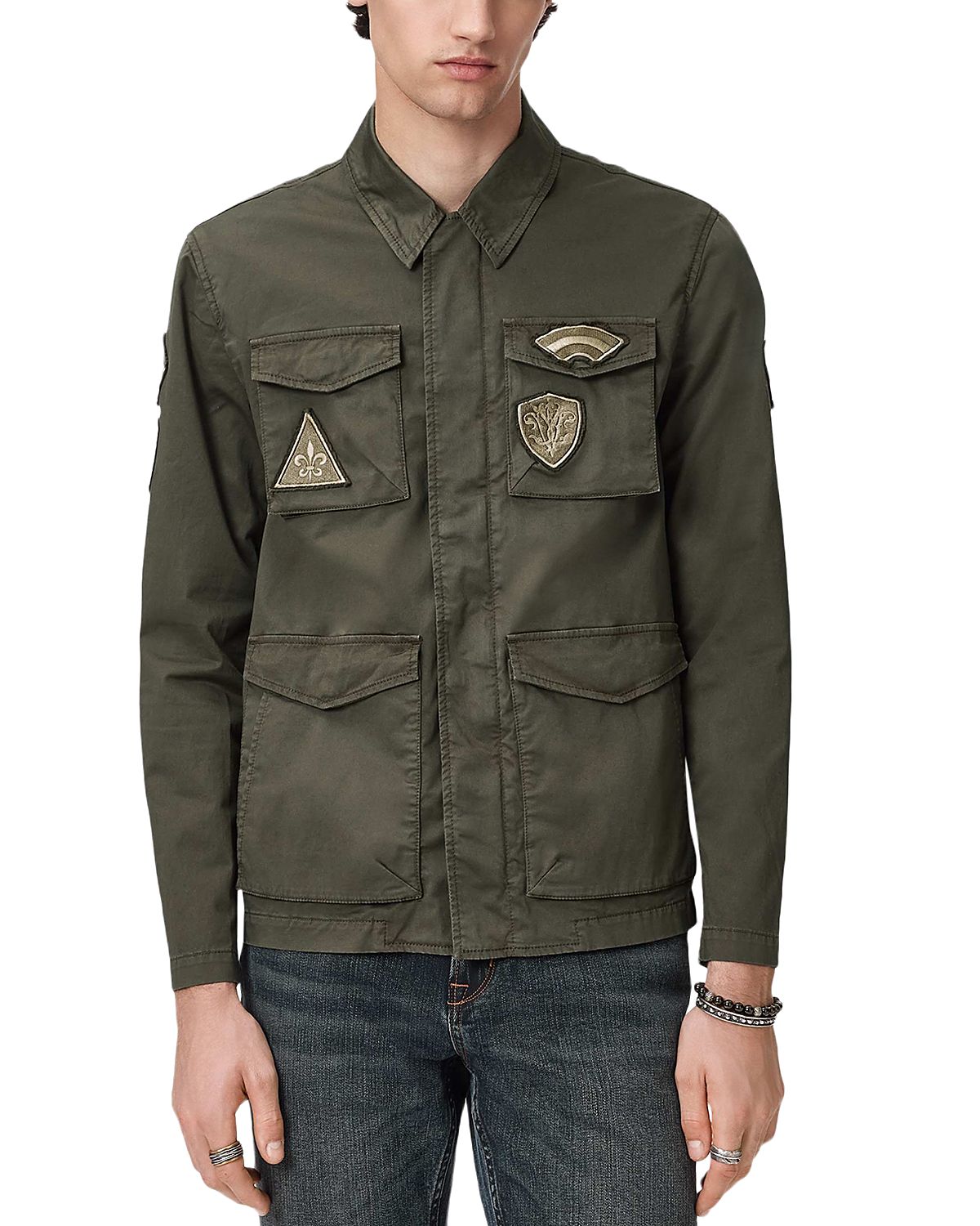 John Varvatos Kade Field Jacket With Patches