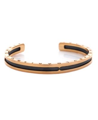  B.Zero1 Cuff Bracelet 18K Rose Gold and Coated Stainless Steel