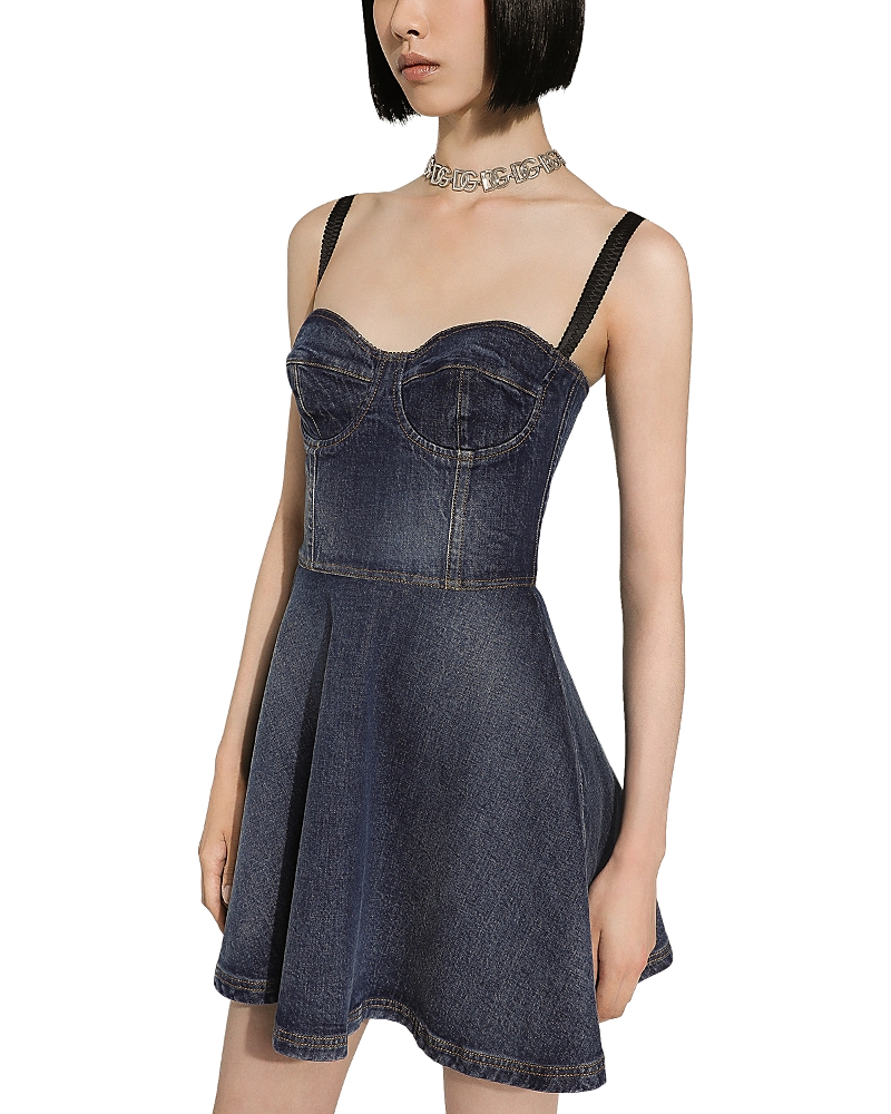 Dolce & Gabbana Denim Corset Mini Dress