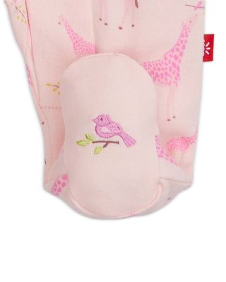 Girls' Cotton Giraffe Footie - Baby