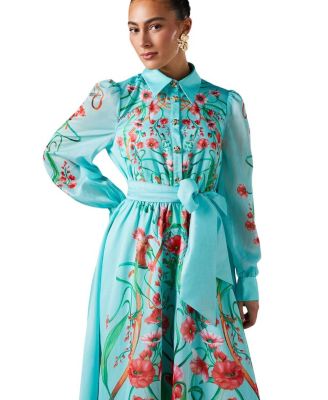 long sleeves dresses for women Opal Pink Long Sleeve Maxi Dress - US 4