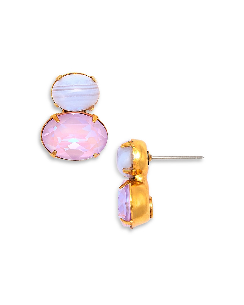 Jennifer Behr Yvette Gemstone & Crystal Drop Earrings