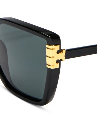 Tory Burch Flat Eleanor Square Sunglasses, 58mm  display picture 1