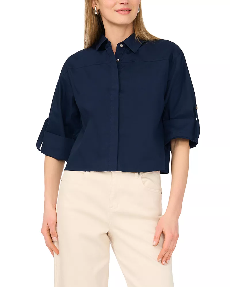 1.state Boxy Button Down Shirt