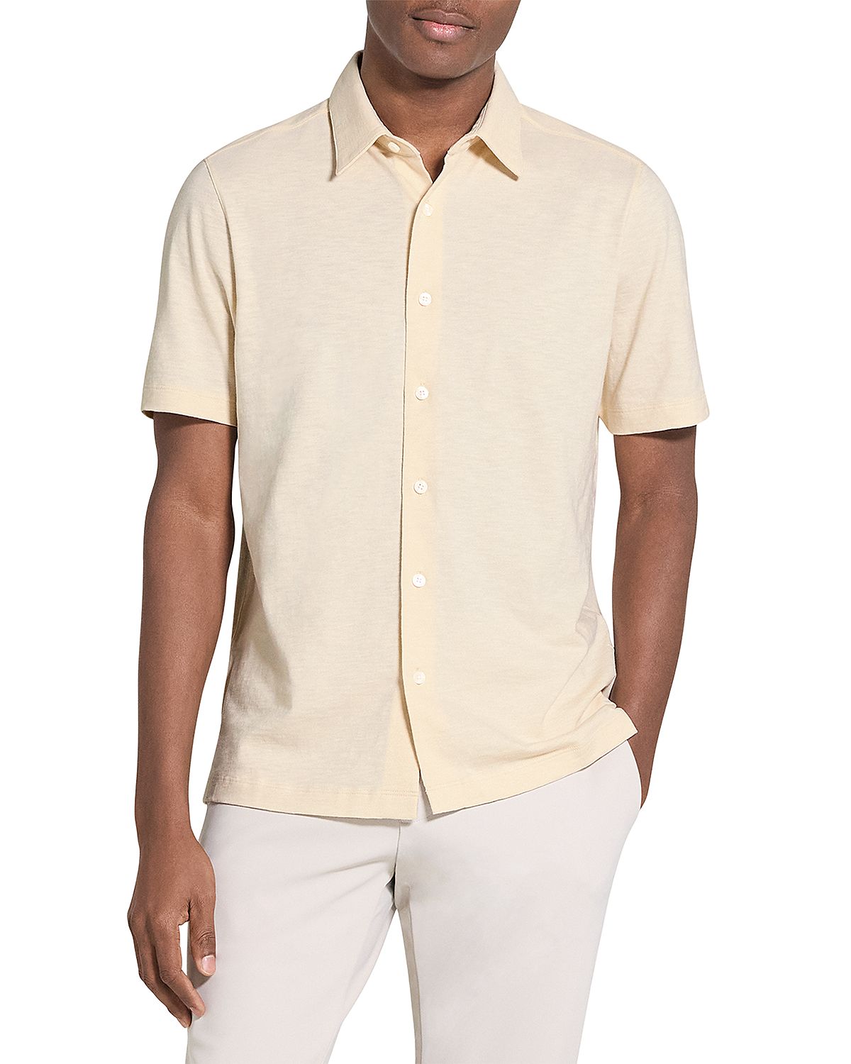Theory Noran Cotton Regular Fit Button Down Shirt