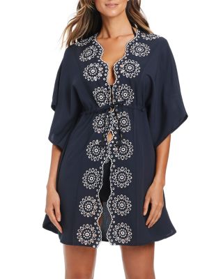Open Front Caftan Swim Cover-Up