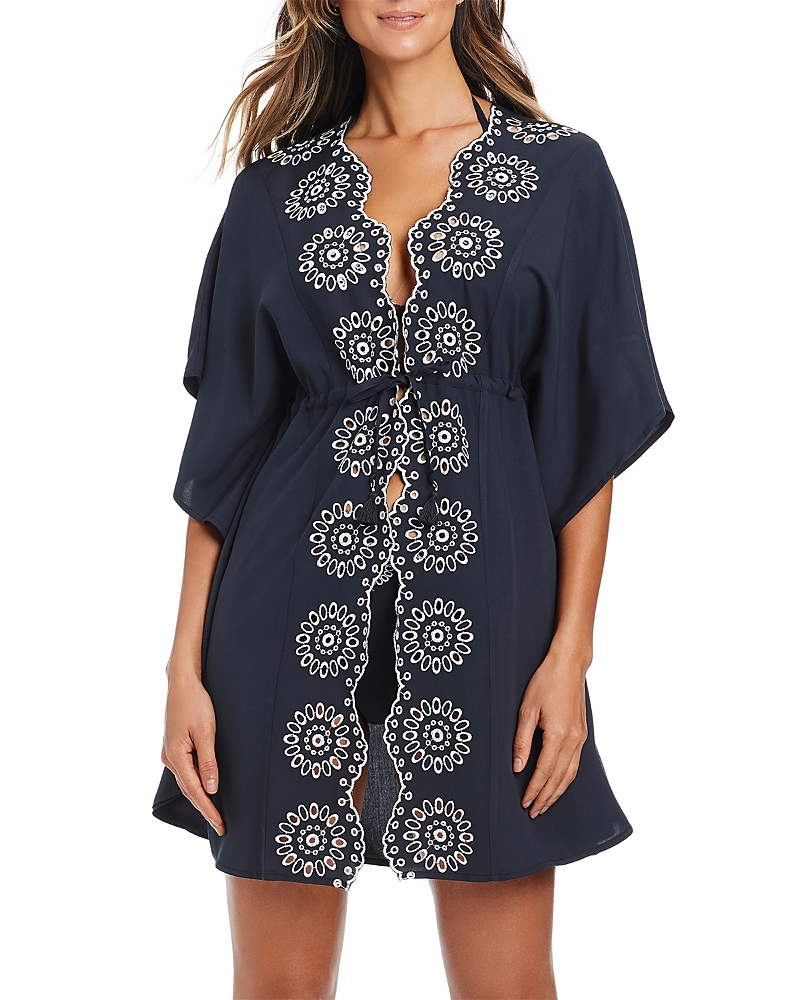 Bleu Rod Beattie Open Front Caftan Swim Cover-Up