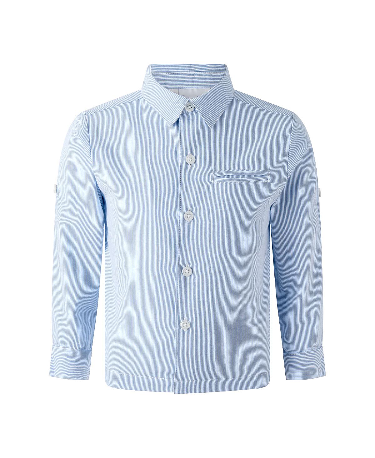 Rachel Riley Boys' Stripe Turn-up Shirt - Little Kid, Big Kid
