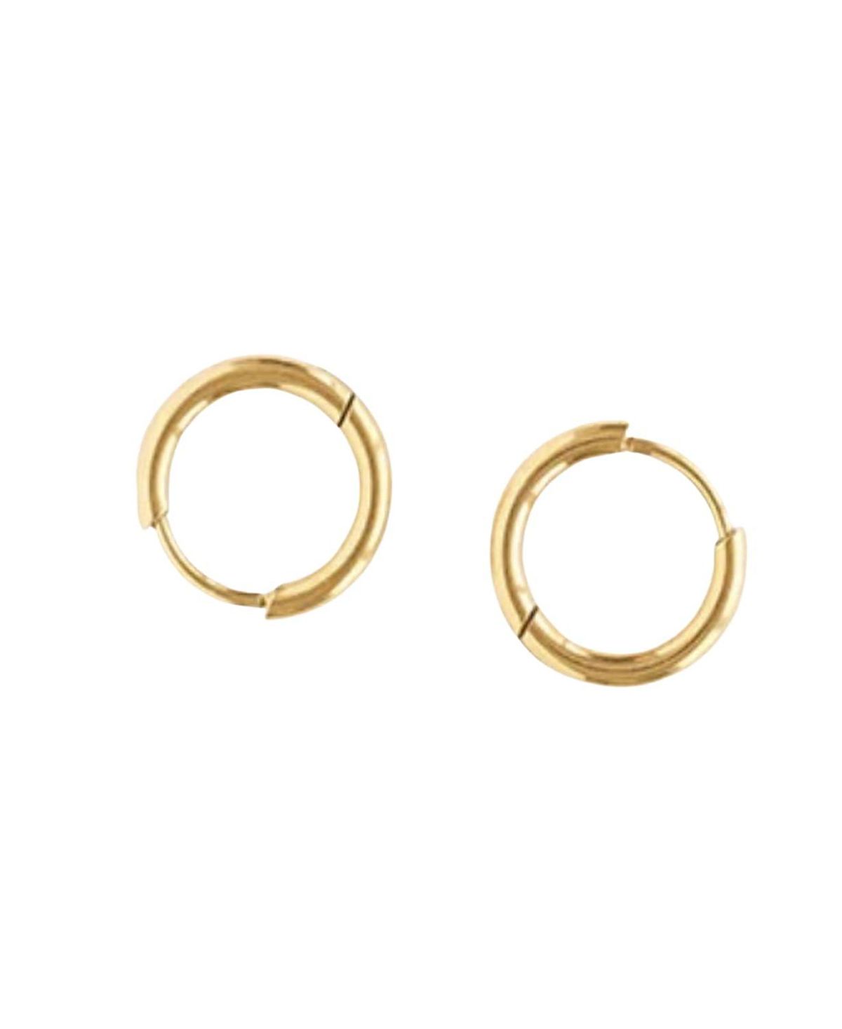Pip Pop Girls' Endless Hoop Thin Gold Earring