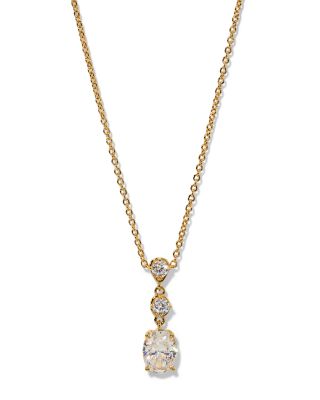Maiden Cubic Zirconia Pendant Necklace, 16-18"