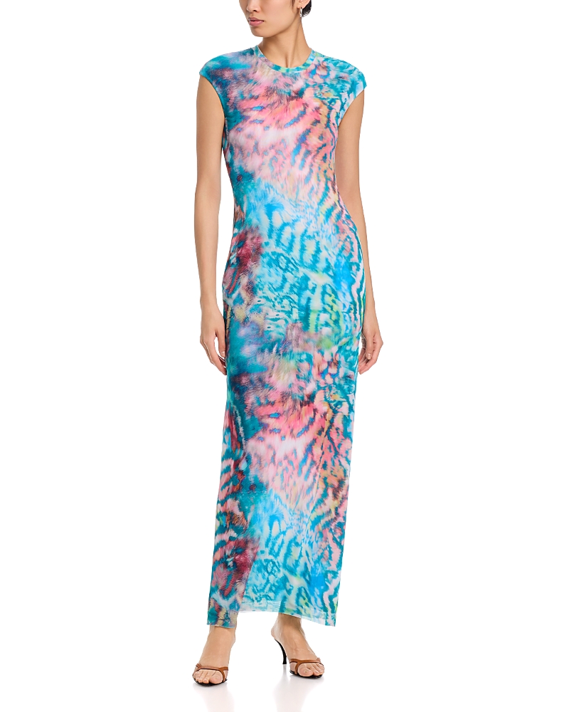Afrm Mylo Power Mesh Maxi Dress
