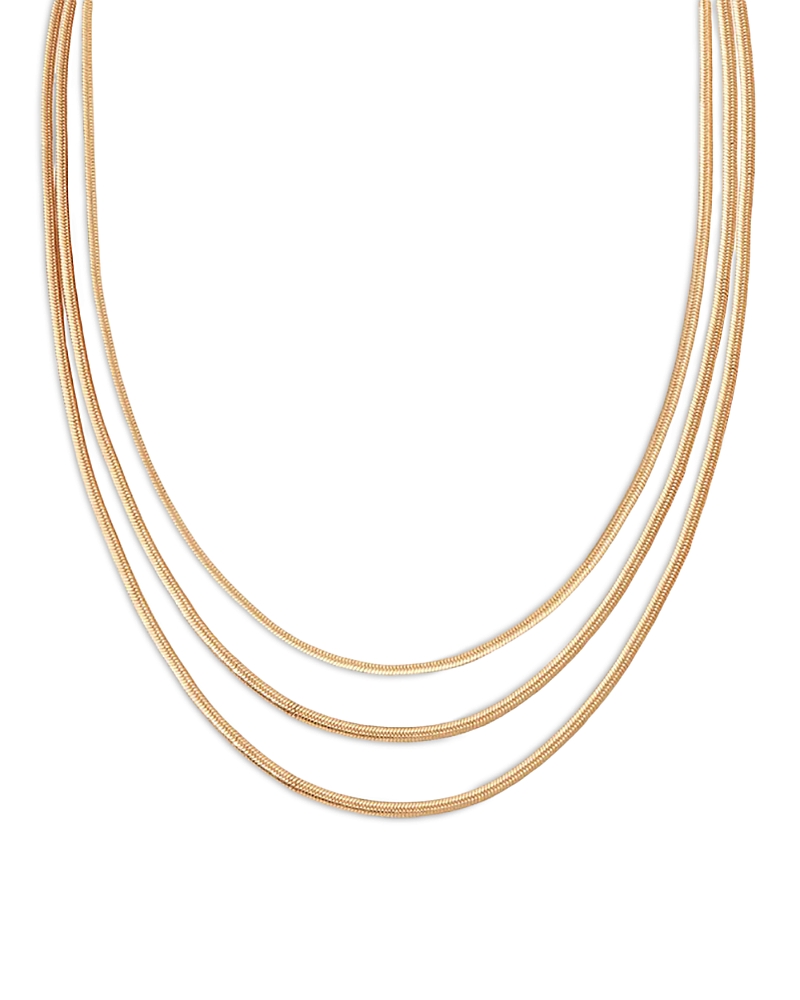 Ettika Snake Chain Layered Necklace, 18