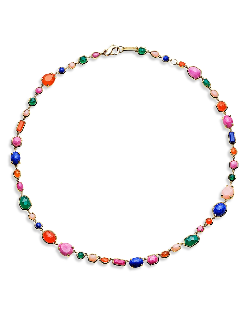 Ippolita 18K Yellow Gold Rock Candy Multi Gemstone Festa Mini Sofia Necklace, 18