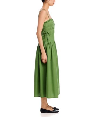 moon river v neck pleated dress Moon River 24
