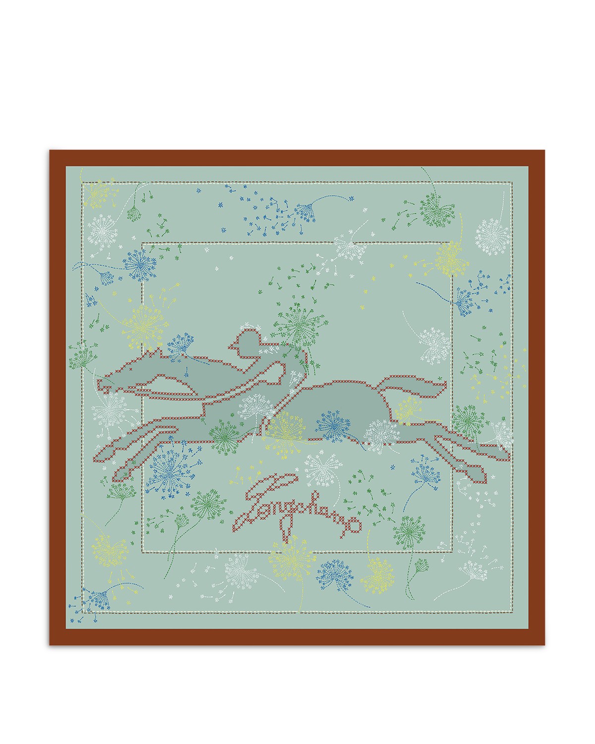 Chan Luu Cashmere and Silk Scarf Cream Valentina Floral