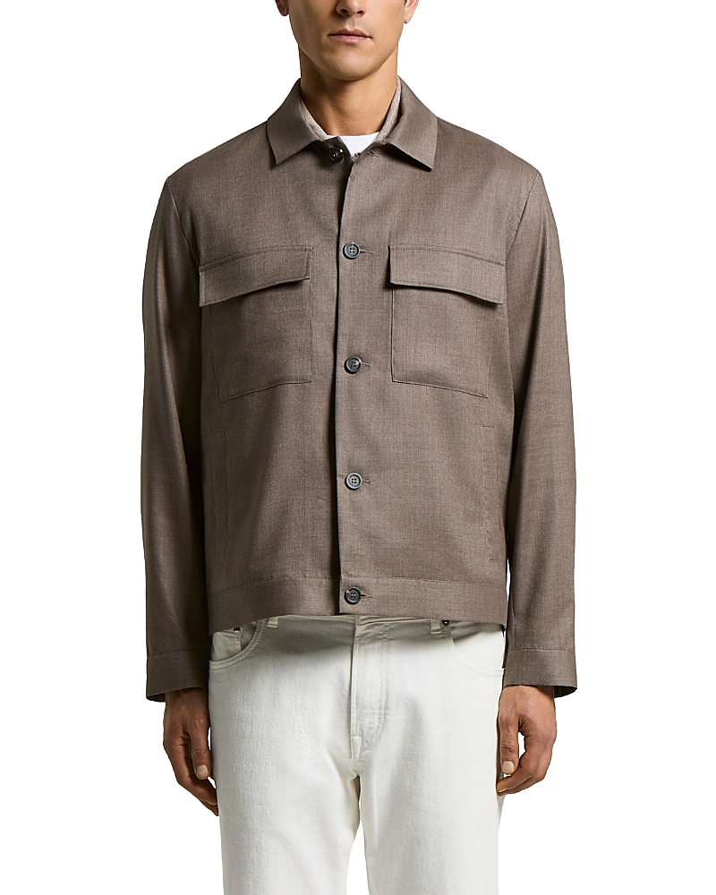 Peserico Linen & Wool Overshirt Jacket