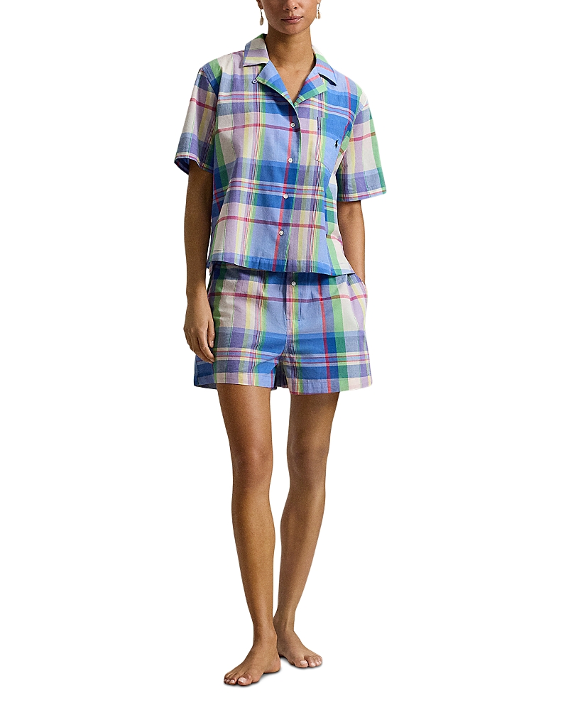 Polo Ralph Lauren Plaid Short Sleeve Pajama Set