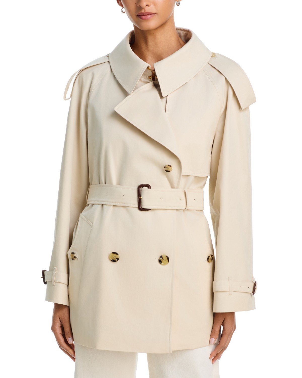 Short Tropical Gabardine Fitzrovia Trench Coat