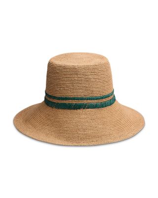 Jade Rollable Raffia Bucket Hat