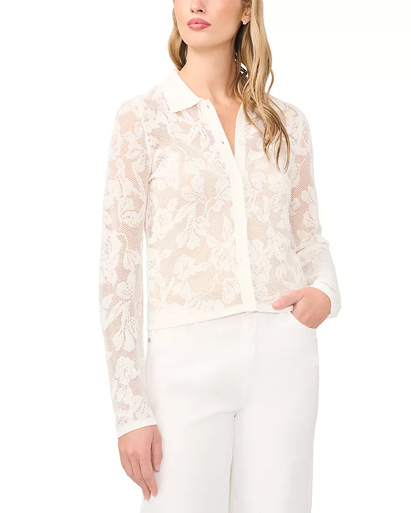 Ted Baker Alberta La Sheer Rose Jacquard Top