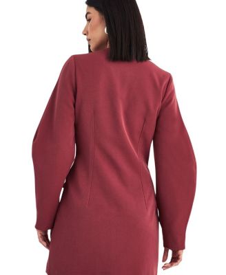 green emerald velvet dress Sans Faff Women's Amberly Blazer Dress - Black