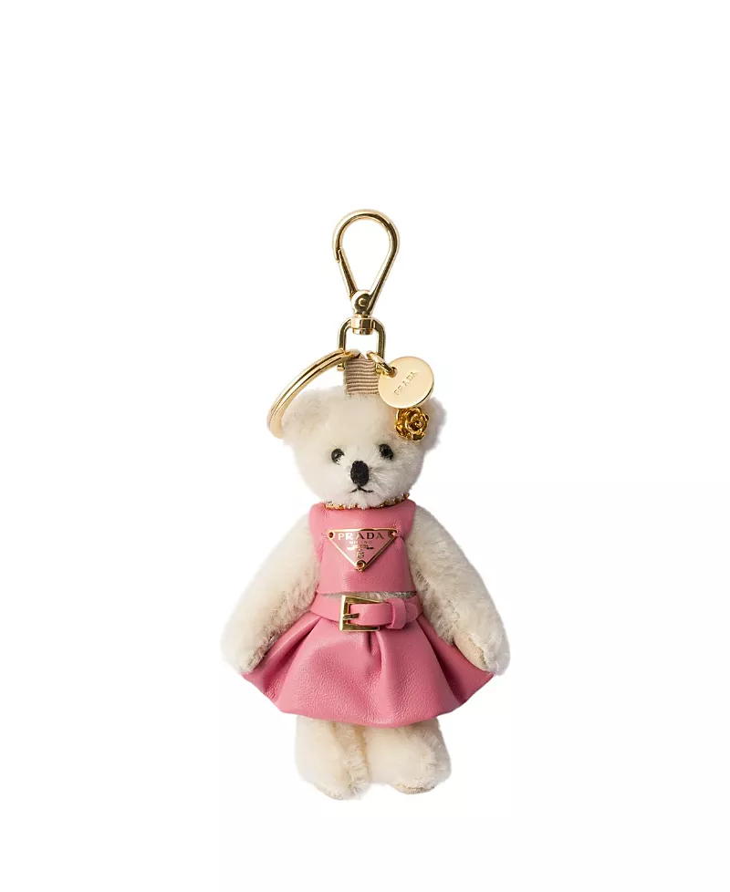 Prada Teddy Keychain Charm