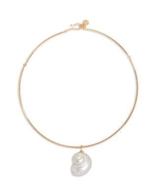 Santana Shell Collar Necklace, 16"