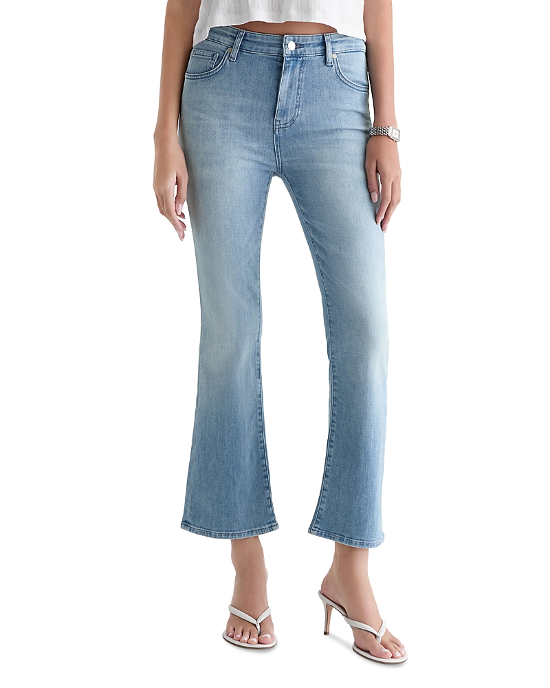 Ag Farrah Mid Rise Bootcut Crop Jeans in Flight