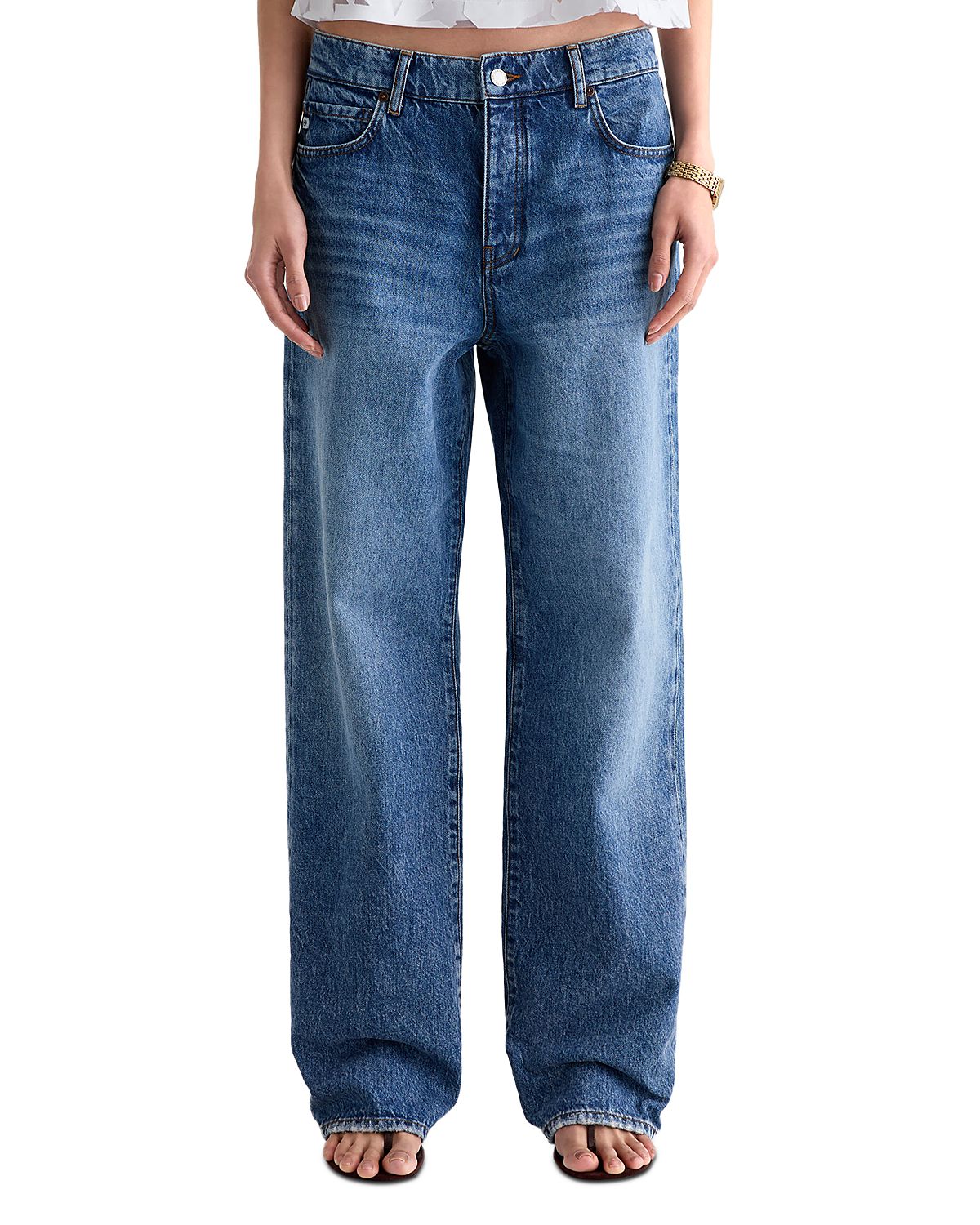Ag Billie High Rise Straight Jeans