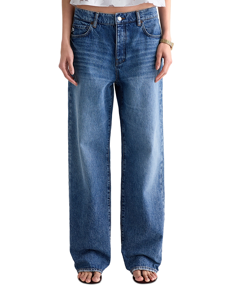 Ag Billie High Rise Straight Jeans in American Riviera