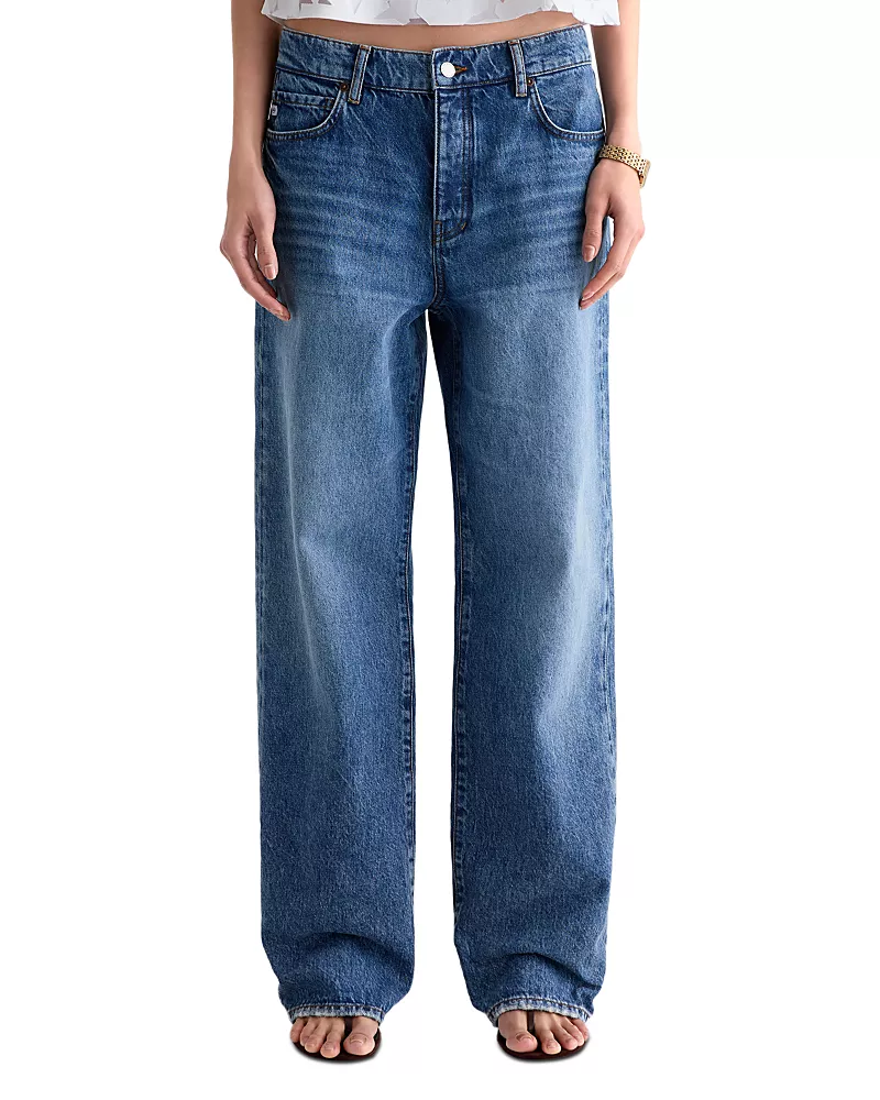Ag Billie High Rise Straight Jeans in American Riviera