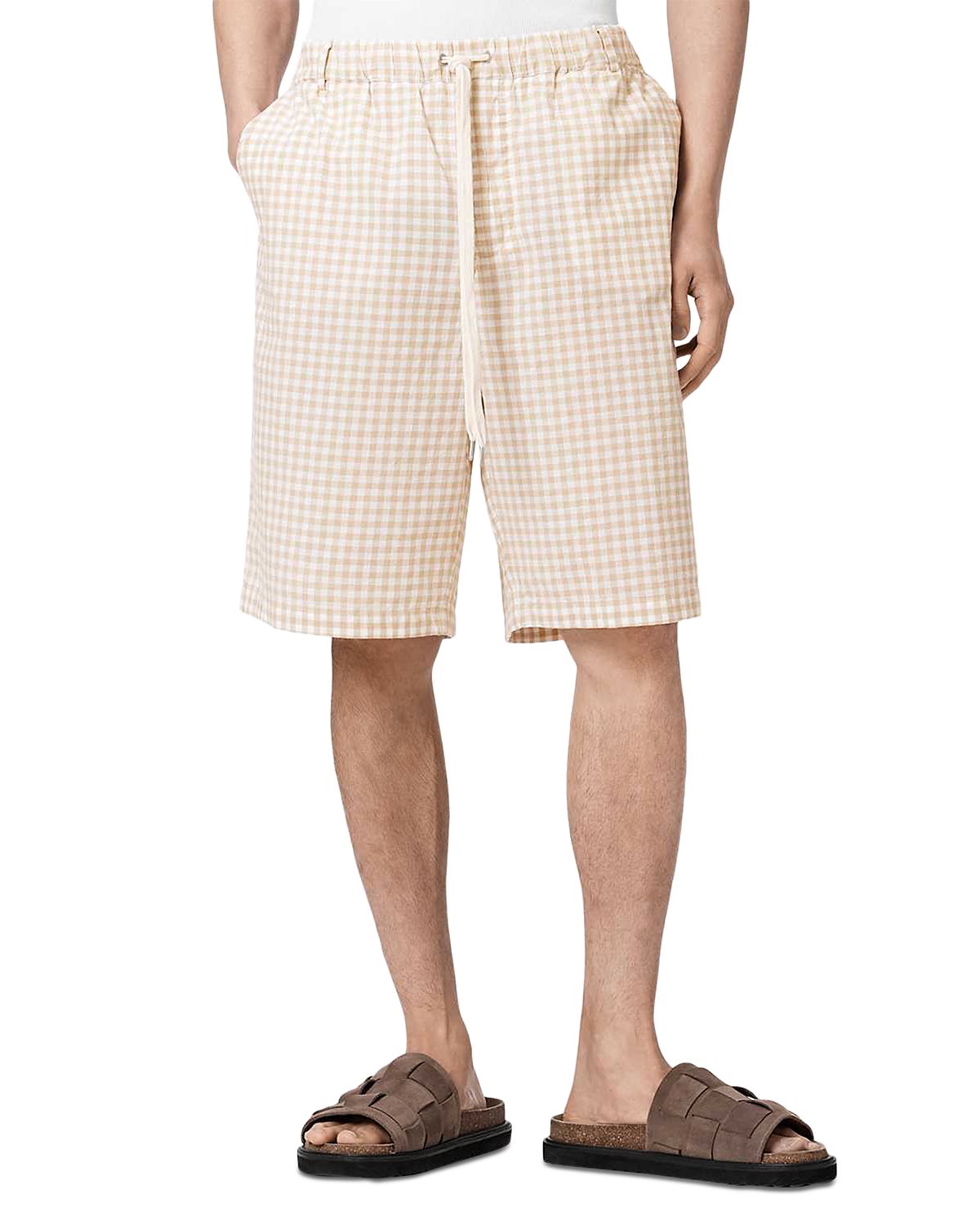 Allsaints Rockland Relaxed Fit 11.2 Gingham Shorts