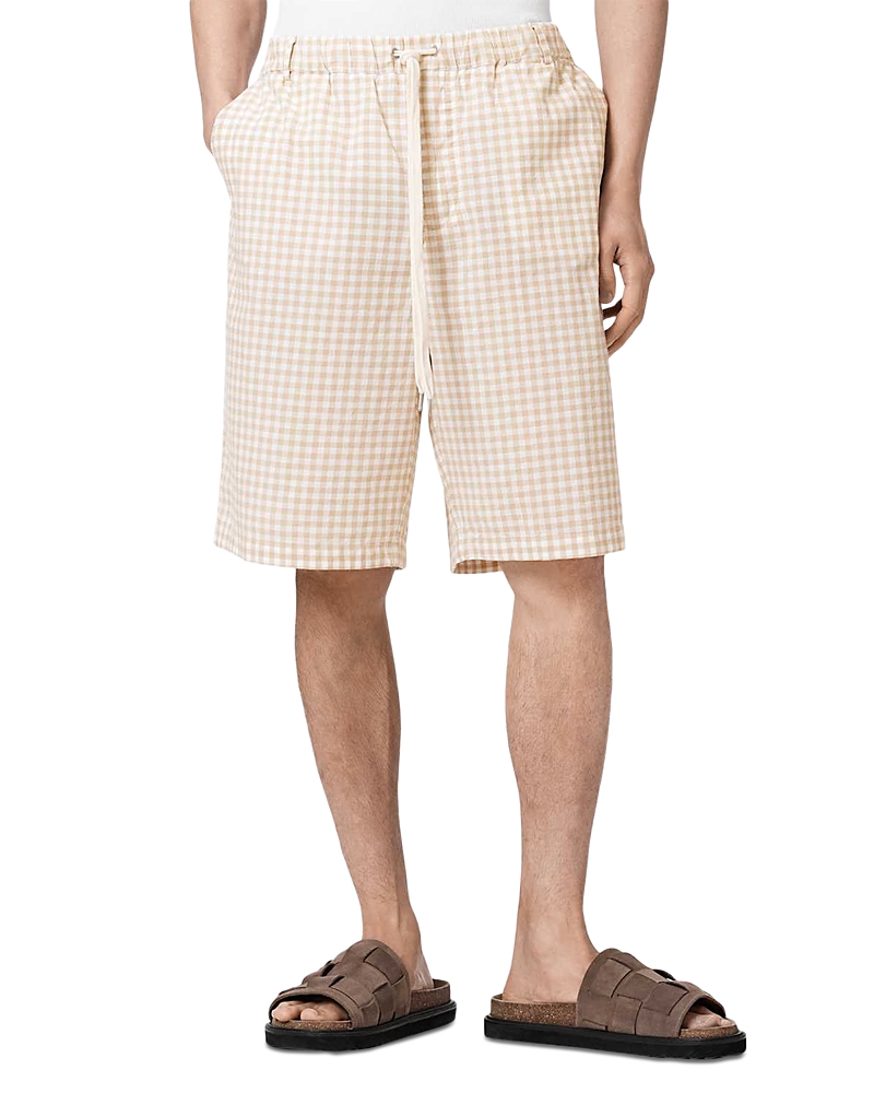 Allsaints Rockland Relaxed Fit 11.2 Gingham Shorts
