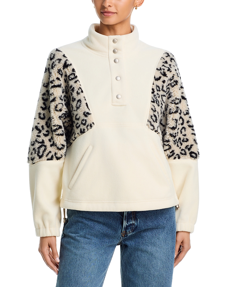 Mother The Funnel Neck Inset Sleeve Top