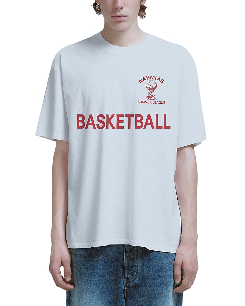 Nahmias Youth Basketball Crewneck Logo T-Shirt