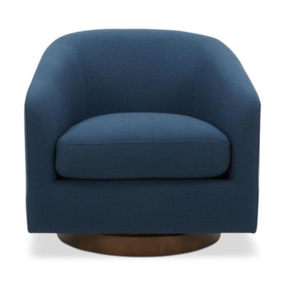 Oscy Fabric Swivel Chair