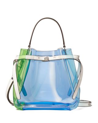 Romy Clear Color Block Bucket Bag