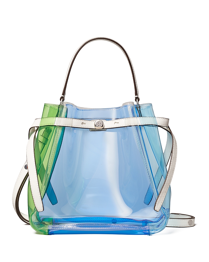 Tory Burch Romy Clear Color Block Bucket Bag