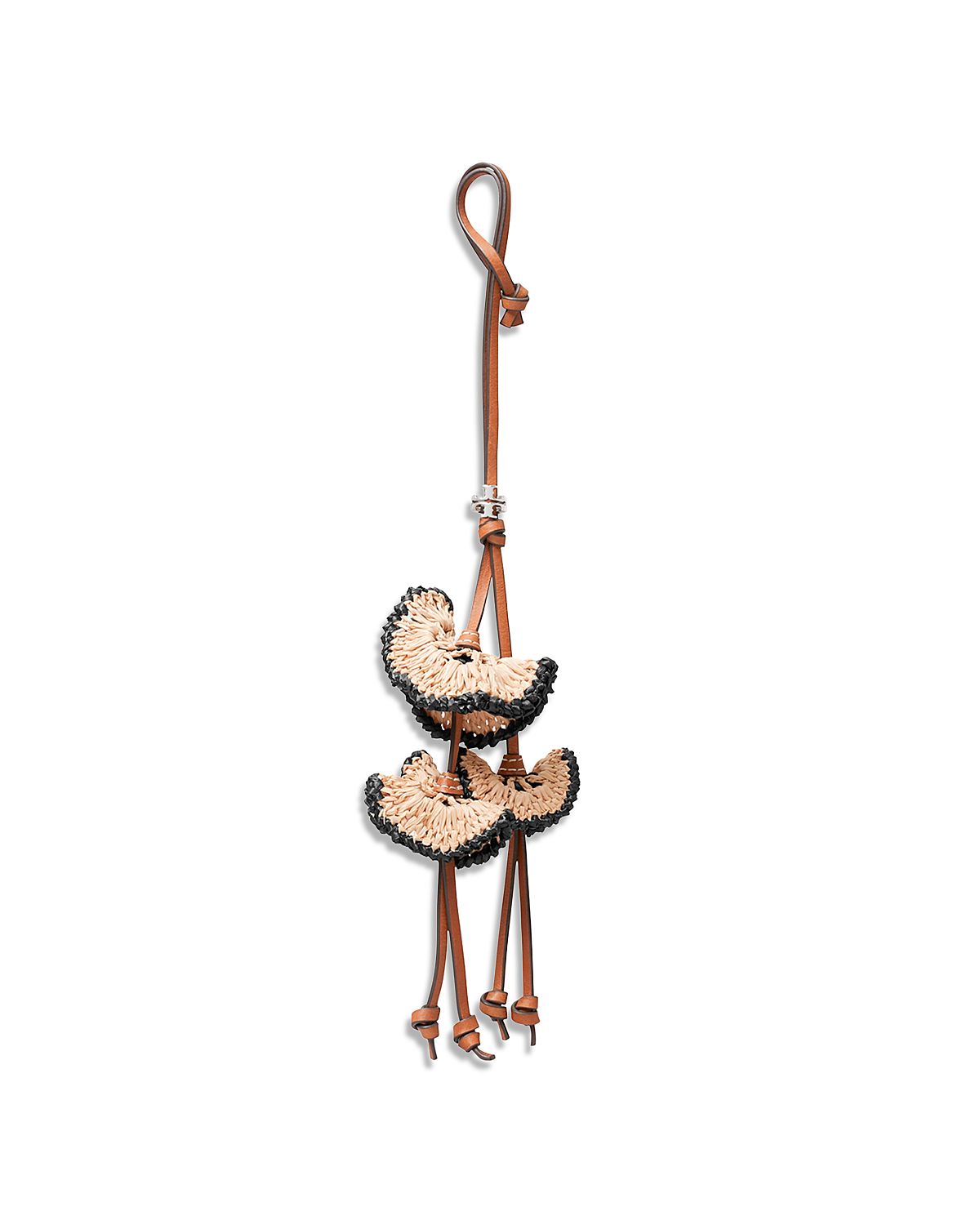 Tory Birch Raffia Flowers Key Fob