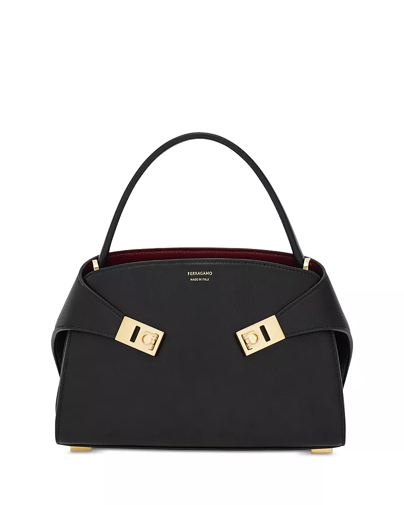 Ferragamo Hug Soft Leather Shoulder Bag