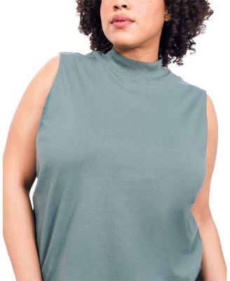  Plus The Everyday Mock Neck Tank Top