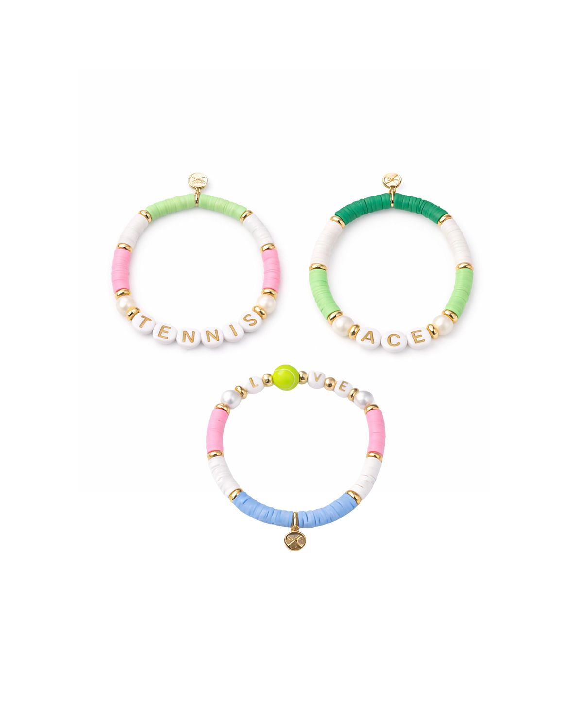 Bits & Bows Girls' Tennis Lovers Bracelet Set - Little Kid, Big Kid