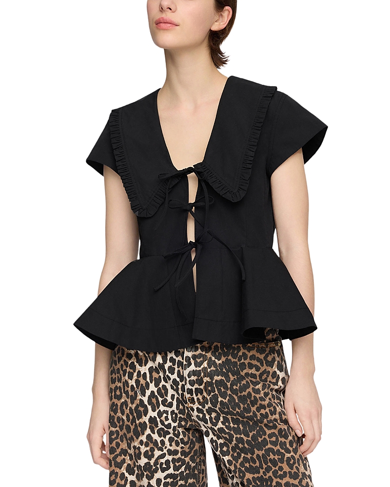 Ganni Cotton Poplin Blouse