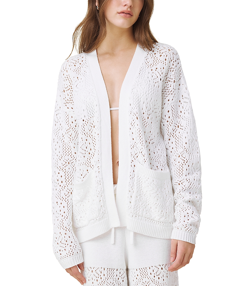 Splendid Beckham Crocheted Open Cardigan