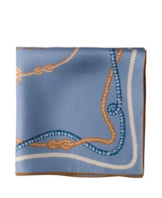 Printed Silk Twill Scarf, 55 X 55 Cm